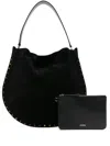 Isabel Marant Oskan Suede Shoulder Bag In Black