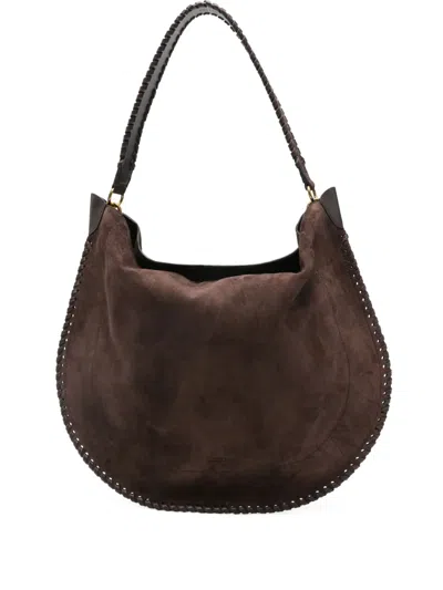 Isabel Marant Oskan Suede Shoulder Bag In Brown