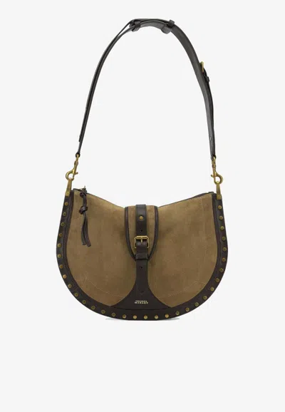 Isabel Marant Oskan Suede Shoulder Bag In Brown