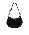 Isabel Marant 'oskan Moon' Black Crossbody Bag With Front Logo Print In Black