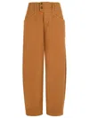 Isabel Marant 'oumaya' Cotton Cognac Pants Women In Orange
