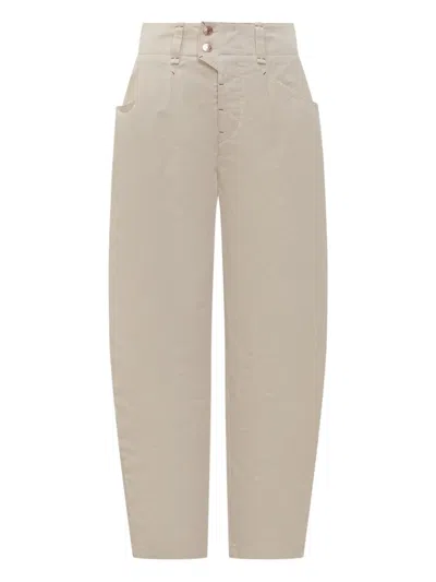 Isabel Marant Oumaya High-waisted Pocket Trousers In White