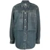 Isabel Marant Stonewashed Denim Overshirt In Blue