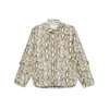 Isabel Marant Ilda Snakeskin Print Stretch Silk Button-up Shirt Shirt In Multicolor