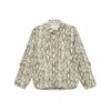 Isabel Marant Floran Printed Shirt In Neutrals/green