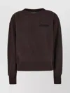 Isabel Marant Oversize Cotton Blend Crew-neck Sweatshirt In Black