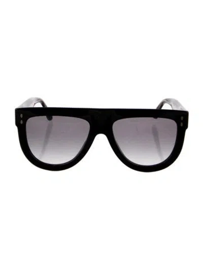 Pre-owned Isabel Marant Oversize Gradient Sunglasses In Black