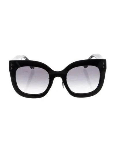 Pre-owned Isabel Marant Oversize Gradient Sunglasses In Black