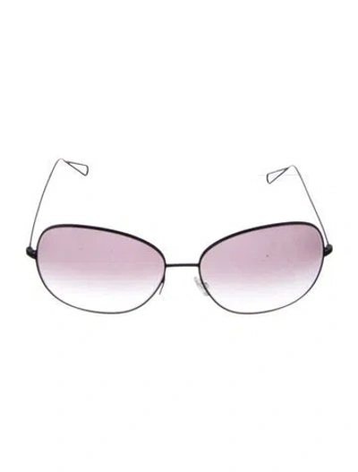 Pre-owned Isabel Marant Oversize Gradient Sunglasses In Black