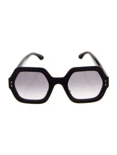 Pre-owned Isabel Marant Oversize Gradient Sunglasses In Black
