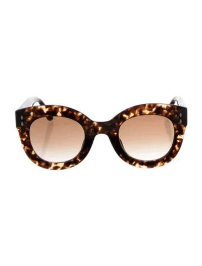 Pre-owned Isabel Marant Oversize Gradient Sunglasses In Brown