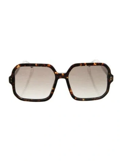 Pre-owned Isabel Marant Oversize Gradient Sunglasses In Brown