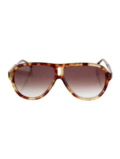 Pre-owned Isabel Marant Oversize Gradient Sunglasses In Brown