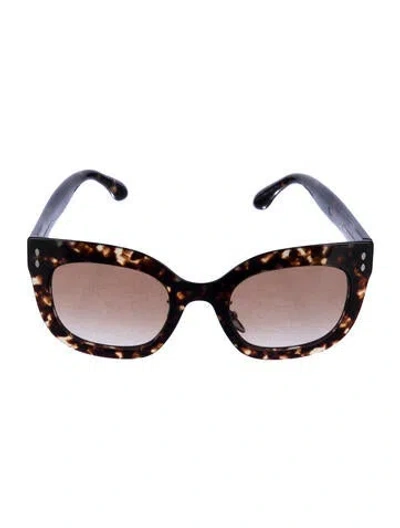 Pre-owned Isabel Marant Oversize Gradient Sunglasses In Brown