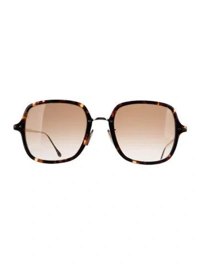 Pre-owned Isabel Marant Oversize Gradient Sunglasses In Brown