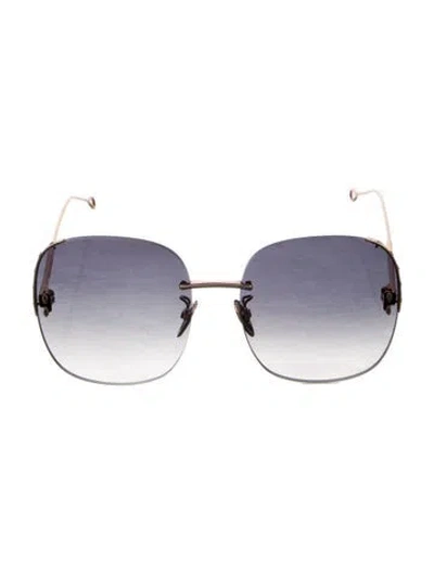 Pre-owned Isabel Marant Oversize Gradient Sunglasses In Gold