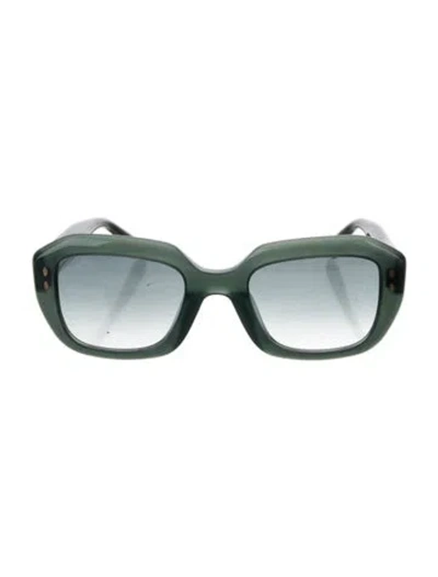 Pre-owned Isabel Marant Oversize Gradient Sunglasses In Green