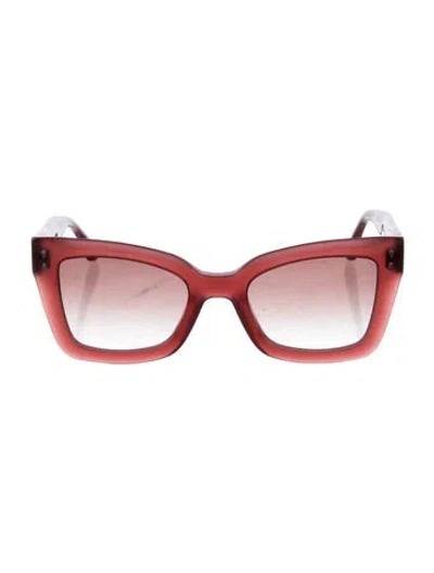 Pre-owned Isabel Marant Oversize Gradient Sunglasses In Red