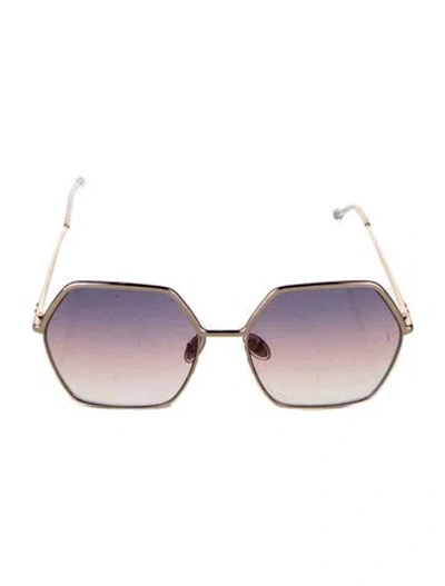 Pre-owned Isabel Marant Oversize Gradient Sunglasses In Silver