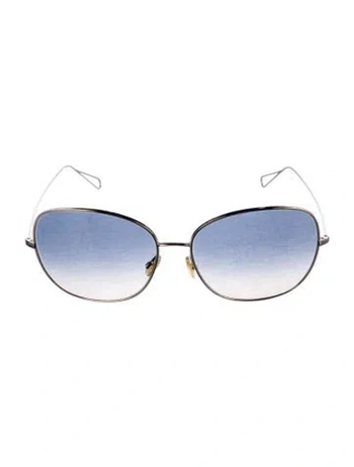 Pre-owned Isabel Marant Oversize Gradient Sunglasses In Silver