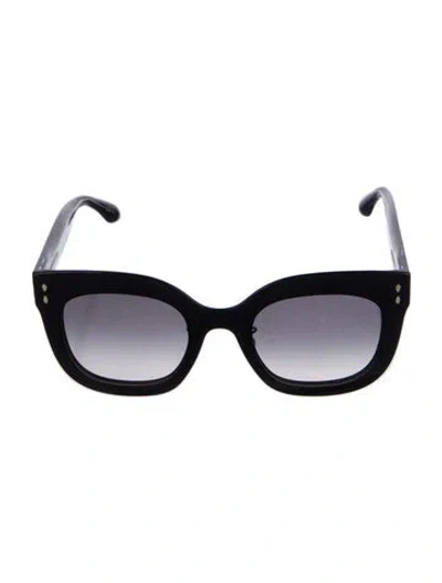 Pre-owned Isabel Marant Oversize Tinted Sunglasses In Black