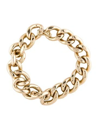 Pre-owned Isabel Marant Oversized Chain Choker Necklace, 15.5" In Multi