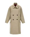 Isabel Marant Oversized Double-breasted Coat In Neutral