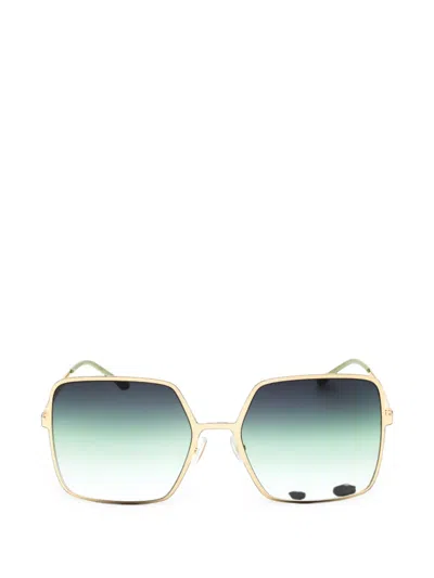Isabel Marant Oversized Geometric-frame Sunglasses In Green