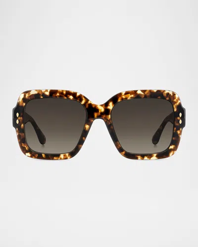 ISABEL MARANT OVERSIZED SQUARE ACETATE SUNGLASSES