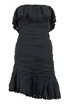 Isabel Marant Oxani Off-the-shoulder Dress In Black