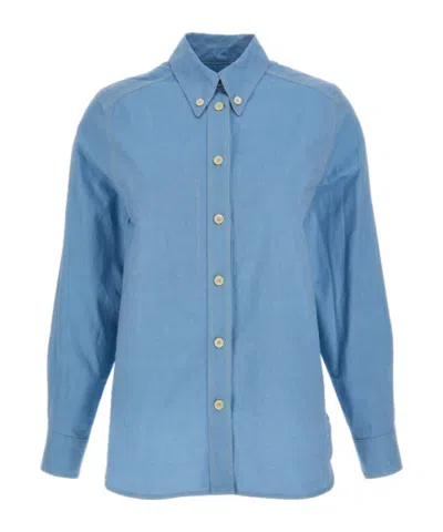 Isabel Marant Oxford Button-up Shirt In Blue