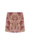 Isabel Marant Ozany Draped Mini Skirt In Nude