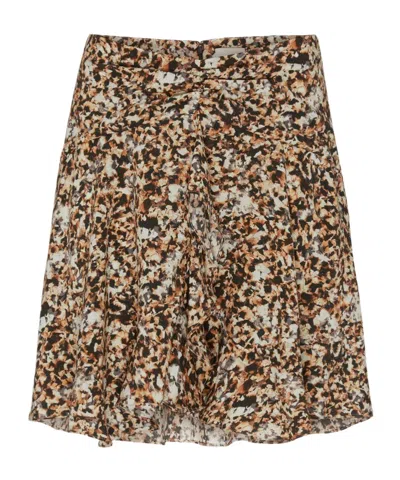 Isabel Marant Ozany Mini Skirt In Yellow