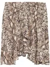Isabel Marant Ozany Printed Mini Skirt