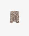 Isabel Marant Ozany Snake-print Silk-blend Miniskirt In Natural