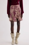 Isabel Marant Ozany Stretch Silk Miniskirt