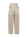 Isabel Marant Paciane Boyfriend Cargo Jeans In Beige