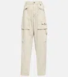 Isabel Marant Slim-cut Cargo Trousers In Ecru