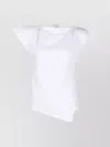 Isabel Marant Padded Boat Neck T-shirt With Asymmetric Hem