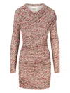 Isabel Marant Paisley-print Draped Dress In Multi