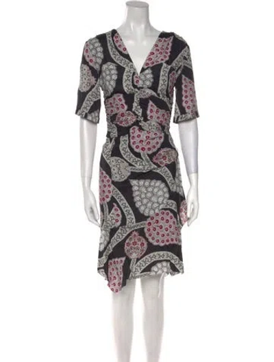 Pre-owned Isabel Marant Paisley Print Knee-length Dress W/ Tags In Blue