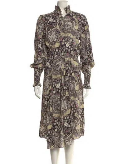 Pre-owned Isabel Marant Paisley Print Long Dress