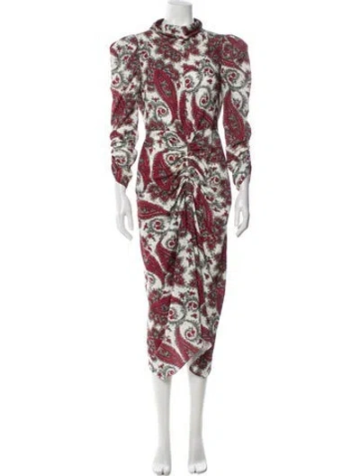 Pre-owned Isabel Marant Paisley Print Midi Length Dress In Multi