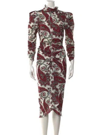 Pre-owned Isabel Marant Paisley Print Midi Length Dress In Multi