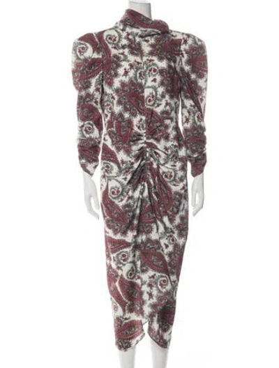 Pre-owned Isabel Marant Paisley Print Midi Length Dress In Multi