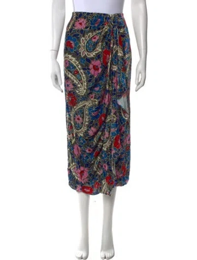 Pre-owned Isabel Marant Paisley Print Midi Length Skirt In Multi