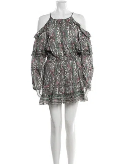 Pre-owned Isabel Marant Paisley Print Mini Dress In Multi