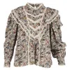 Isabel Marant Paisley Print Reign Blouse In Multicolor Cotton In Multi