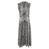 Isabel Marant Paisley Printed Maxi Dress In Multicolor Silk In Gray