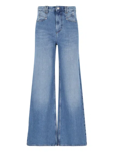 Isabel Marant Palazzo Jeans In Blue